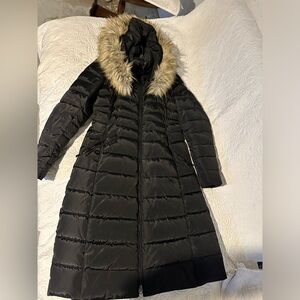 Black puffer coat